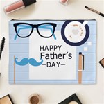 hipster happy Fathers Day  Cosmetic Bag (XL)