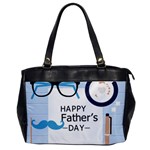 hipster happy Fathers Day  Oversize Office Handbag