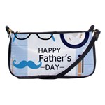 hipster happy Fathers Day  Shoulder Clutch Bag