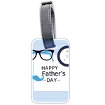 hipster happy Fathers Day  Luggage Tag (two sides)