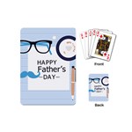 hipster happy Fathers Day  Playing Cards (Mini)