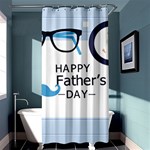 hipster happy Fathers Day  Shower Curtain 36  x 72  (Stall)