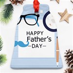 hipster happy Fathers Day  Bell Ornament (Two Sides)