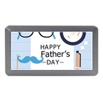 hipster happy Fathers Day  Memory Card Reader (Mini)