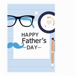 hipster happy Fathers Day  Small Garden Flag (Two Sides)