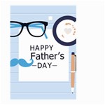 hipster happy Fathers Day  Large Garden Flag (Two Sides)