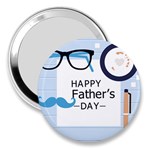 hipster happy Fathers Day  3  Handbag Mirror