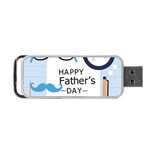 hipster happy Fathers Day  Portable USB Flash (One Side)