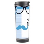 hipster happy Fathers Day  Travel Tumbler