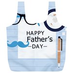 hipster happy Fathers Day  Full Print Recycle Bag (XL)