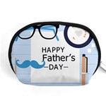 hipster happy Fathers Day  Accessory Pouch (Medium)