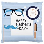 hipster happy Fathers Day  Standard Flano Cushion Case (One Side)