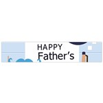 hipster happy Fathers Day  Small Flano Scarf