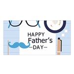 hipster happy Fathers Day  Satin Shawl