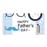 hipster happy Fathers Day  Satin Wrap