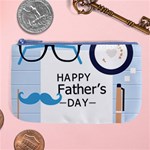 hipster happy Fathers Day  Large Coin Purse