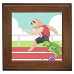 Sloth Race Framed Tile