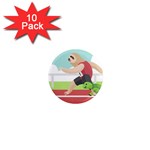 Sloth Race 1  Mini Magnet (10 pack) 