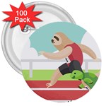 Sloth Race 3  Button (100 pack)