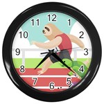 Sloth Race Wall Clock (Black)