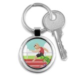 Sloth Race Key Chain (Round)