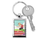 Sloth Race Key Chain (Rectangle)