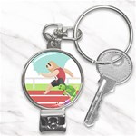 Sloth Race Nail Clippers Key Chain