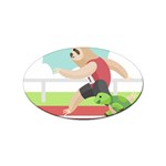 Sloth Race Sticker (Oval)