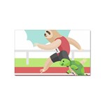 Sloth Race Sticker Rectangular (10 pack)