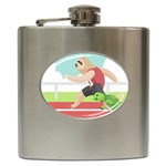 Sloth Race Hip Flask (6 oz)