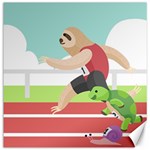 Sloth Race Canvas 12  x 12 