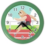 Sloth Race Color Wall Clock