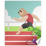 Sloth Race Canvas 11  x 14 