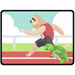 Sloth Race Fleece Blanket (Large)