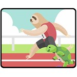 Sloth Race Fleece Blanket (Medium)