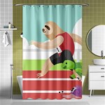 Sloth Race Shower Curtain 48  x 72  (Small)