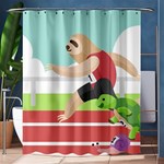 Sloth Race Shower Curtain 60  x 72  (Medium)