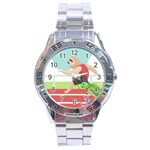 Sloth Race Stainless Steel Analogue Watch