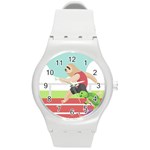 Sloth Race Round Plastic Sport Watch (M)