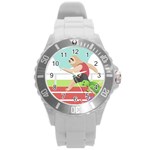 Sloth Race Round Plastic Sport Watch (L)