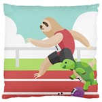 Sloth Race Large Cushion Case (One Side)