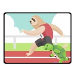 Sloth Race Double Sided Fleece Blanket (Small)