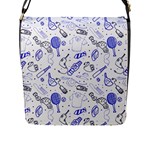 Fathers Day doodle Flap Closure Messenger Bag (L)