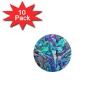 Iridescent 1  Mini Magnet (10 pack) 