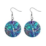 Iridescent 1  Button Earrings