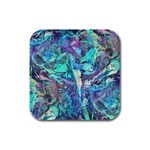 Iridescent Rubber Square Coaster (4 pack)