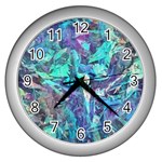 Iridescent Wall Clock (Silver)