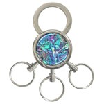 Iridescent 3-Ring Key Chain