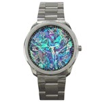 Iridescent Sport Metal Watch