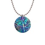 Iridescent 1  Button Necklace